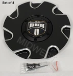 4 New 26110-35BME Dub Directa Black And Milled Wheel Rim Center Caps. Price: $168.00.