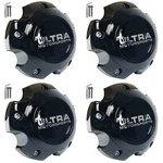 Ultra Motorsports Gloss Black Wheel Center Cap # 89-9756 / C812204 (4) New+bolts. Price: $125.00.