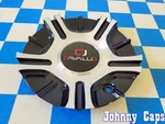 Cavallo Wheels # C-5491-1 Black/silver Metal Center Cap (qty. 1) Used. Price: $95.99.