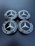 4PCS 75MM For Mercedes Benz Wheel Center Emblem Black And Chrome Hubcaps Us New. Price: $8.28.