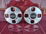 1981-1985 Toyota Celica Supra Cressida Center Caps (2) Oem Machined Polished Used. Price: $47.99.