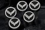 2014-2019 Chevy C7 Corvette Fluid Cap Covers Crossed Flags & Carbon Fiber Inlays New. Price: $128.63.