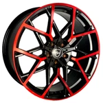 Elegant E009 20X8.5 35 5X114.3 Gloss Black Candy Red Face New. Price: $283.94.