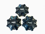 Moto Metal Black Satin Center Cap Set Of 3 MO479L214BO Used, Scuffed Incomplete. Price: $24.99.