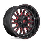 Fuel 1PC D612 Stroke 17X9 5X114.3/5X127 -12MM Gloss Black Red Tinted Clear Wheel New. Price: $1624.00.