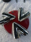 Vision Wheels Chrome And Red Custom Center Cap #8600-0 (1) Used. Price: $45.00.