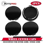 Kitspro 2.2INCH 56MM Wheel Center Caps Pack Of 4 Plastic Rim Covers Gloss Black New. Price: $19.59.