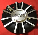 One Starr Chrome Center Cap Black Machined Wheel/rim #560-2490-AL /8313 New. Price: $44.99.