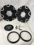 Dub Wheel Center Caps S179L181B S179L85B Black Machined Set W/ Hardware Used. Price: $32.99.