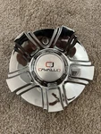 Cavallo Wheels Chrome Custom Center Caps # C-5493-2 Used. Price: $70.00.