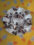 Prime Wheels Chrome Custom Center Caps # 1260-0 / 1269-4 1269-0 Used. Price: $45.00.