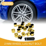 20 Pcs 21MM Universal Wheel Lug Nut Bolt - Car Plastic Chrome Gold Tone New. Price: $12.77.