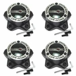 New 4X Vision Wheel Matte Black Hub Caps 5-1/2 " Bolt-on For 394 Warlord. Price: $184.00.