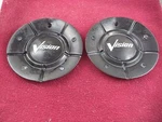 Vision Wheels Flat Black Custom Center Caps # 168-HSH-CAP / FD0604-02 (2) Used. Price: $99.17.