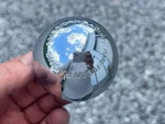 American Racing Custom Wheel Center Cap Chrome Domed 1242100041A S312-35 3/8" Used. Price: $13.95.