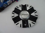 Pinnacle Silver/black Custom Wheel Center Cap # P003-AL Used. Price: $45.59.