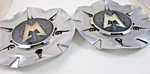 M/ W/ Unknown Chrome Custom Wheel Center Cap* #C-611 (for 2 Caps) Used. Price: $75.95.