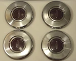 1984 Lincoln Continental Wheel Center Cap Complete Set Oem Red-chrome, Aluminum Used. Price: $101.82.