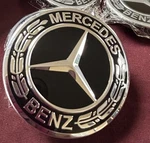Set Of 75MM Wheel Center Hubcaps For Mercedes-benz Amg Black Wreath 4230 New. Price: $20.99.
