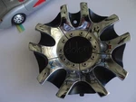 Dolce Black/chrome Custom Wheel Center # DC46-2295-CAP, LG1109-75 Used. Price: $155.99.