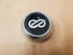 Enkei Aftermarket Wheel Rim Black & Chrome 2.5 Center Cap Hub Dust Covert SPCJ46 Used. Price: $14.99.