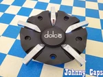 Dolce Wheels # 52512290-CAP Matte Black & Crm. Center 46 (qty. 1) Used. Price: $49.20.