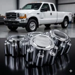 4PCS Chrome 8 Lug Wheel Center Hub Caps Ford F250 F350 1999-2005 1C3Z1130BA New. Price: $67.20.