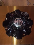 New Mayhem Gloss Shiny Black Wheel Rim Center C108010B C806801-1CAP Twg. Price: $21.00.
