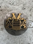 Vogue Chrome W/ Black & Gold Logo Wheel Center Cap Hub MH2186 2.375" Push In Used. Price: $19.99.