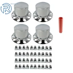 Abs Semi Truck Rear Wheel Axle Covers Hubcaps Kits 33MM Chrome Lug Nuts New. Price: $90.86.