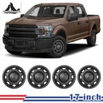 17" Wheel Skins 2010-2026 Ford F-150 Xl Snap-on Set Of 4 Black Matte New. Price: $76.99.