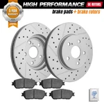 For Toyota Sienna Camry Solara Avalon Front Drilled Rotors + Ceramic Brake Pads New. Price: $94.54.