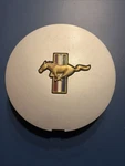 91-93 Ford Mustang Oem Center Cap Pony Gold Emblem Used. Price: $15.00.