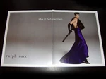 Ralph Rucci 2-PAGE Print Ad Fall 2013 Stella Tennant Fur Cape Steven Meisel Used. Price: $10.00.