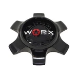 CAP-WX-6H-BR21 / Worx Alloy Gloss Black Snap On Center New. Price: $61.75.