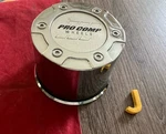 #j 1) Pro Comp Chrome Push Thru Wheel Center Cap 7327042 LG1408-84 Used. Price: $19.95.