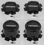 4 Dually Mayhem Cogent Gloss Black Wheel Center Cap C108107B02F C108107B02R New. Price: $129.00.