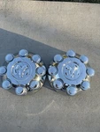 Set Of Dodge Ram 2500 3500 8 Lug 52121450AB Chrome Oem Center Hub Cap Used. Price: $114.95.