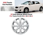 Oem Toyota Corolla 2011 2012 2013 15 Inch Hubcap Wheel Cover Silver 42621-02140 New. Price: $25.00.