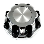 Performance Replicas Chrome Wheel Center Hub Cap 8"OD 3"H Closed-end 156C Used. Price: $94.38.