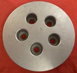 Ford Center Cap, Hubcap Silver 5 Lug Nut Holes 9-3/8" E8DC-1130-AB Escort Taurus Used. Price: $15.99.