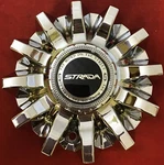 One Like New Strada Wheels Chrome Custom Center Caps # CS420-C6P 10396. Price: $74.99.
