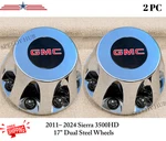 New 2PCS. Wheel Caps For 2011 Current Sierra 3500HD 17" Stainless Steel Dually. Price: $94.99.