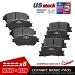 Front And Rear Disc Ceramic Brake Pads Set For Lexus ES300 ES330 Toyota Camry New. Price: $31.18.