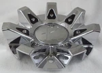 Phino Wheels Chrome Custom Center Caps # CSPW68-1P / SJ1001-21 Used. Price: $89.95.