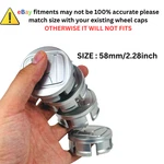 4X Silver High Feet Wheel Center Cap Hub Logo Cover Fit 58MM For Car Honda Remanufactured. Price: $19.80.