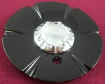 Panther Wheels Gloss Black / Chrome Custom Center # EMR348-CAP-CAR (1) Used. Price: $59.95.