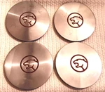 Mercury Cougar Center Cap Set Of 4 Wheel Tire Silver 7" Genuine Oem Factory Lot Used. Price: $100.49.