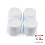 Stainless Steel Push Through Center Caps 4.25" Hole, 3.66" Height White New. Price: $67.81.