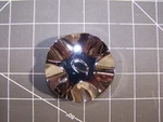 Dante Wheels Chrome Center Cap #10993 Custom 1/2" Wide New. Price: $11.00.